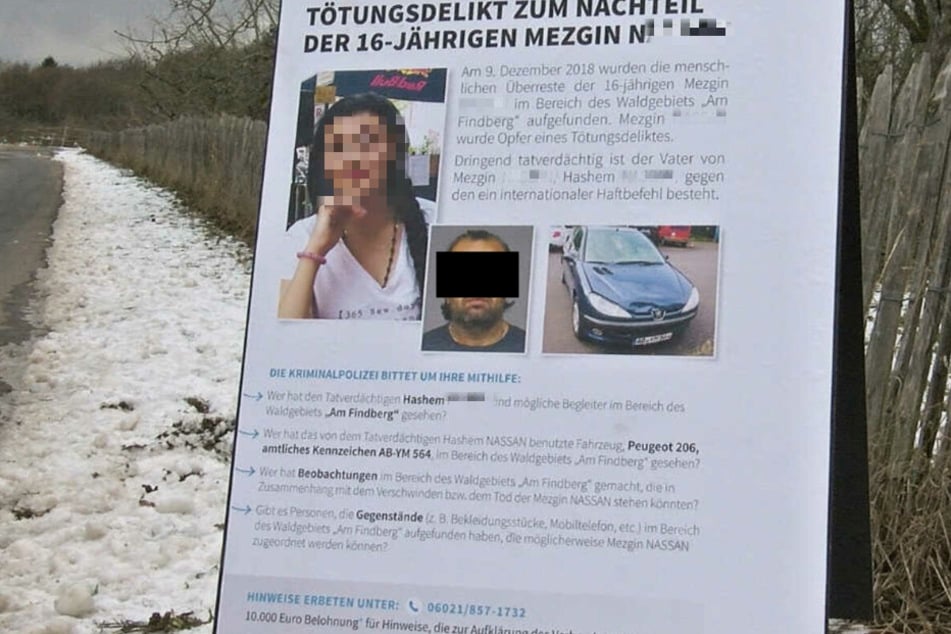 Mit diesem Plakat sucht die Polizei in Unterfranken nach weiteren Hinweise im Fall "Mezgin N.".