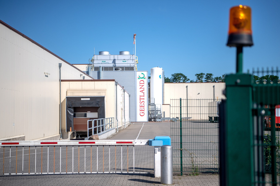 Blick auf das Gelände des Schlachthofes Geestland Putenspezialitäten.