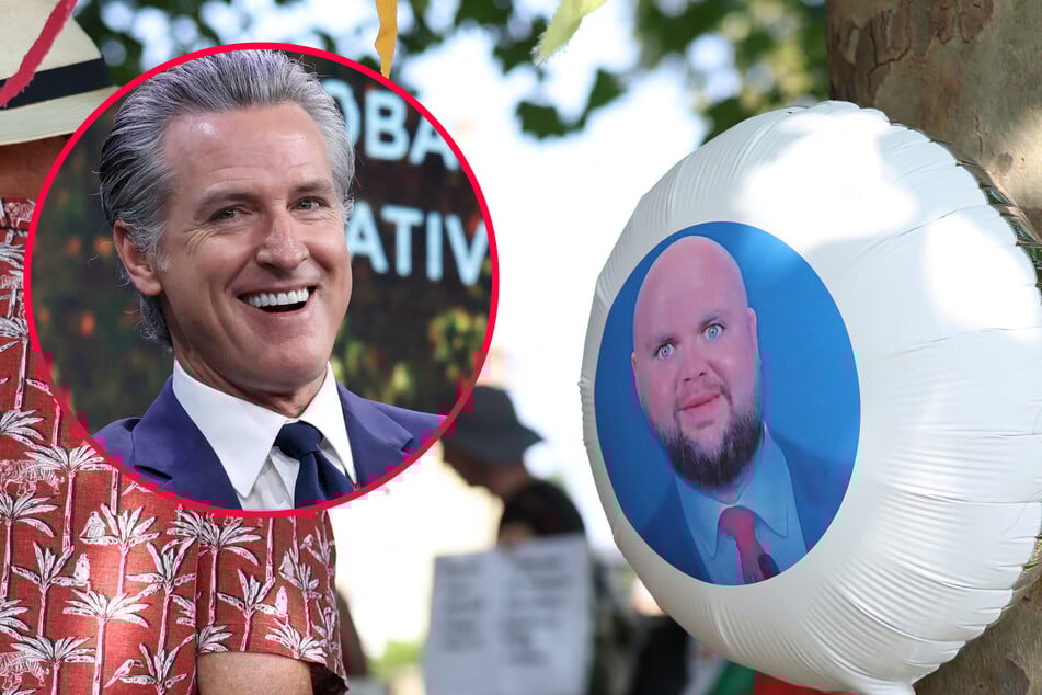 California Governor Gavin Newsom (l.) brutally trolled Vice President JD Vance in social media posts featuring a famous internet meme.