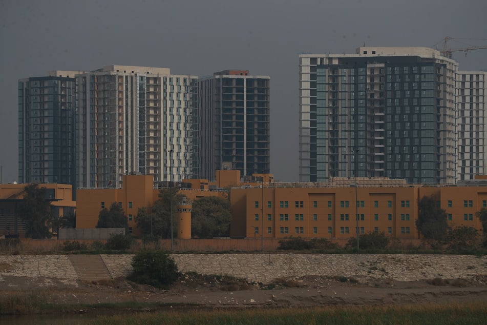 Ein Blick auf die US-Botschaft in Bagdad.