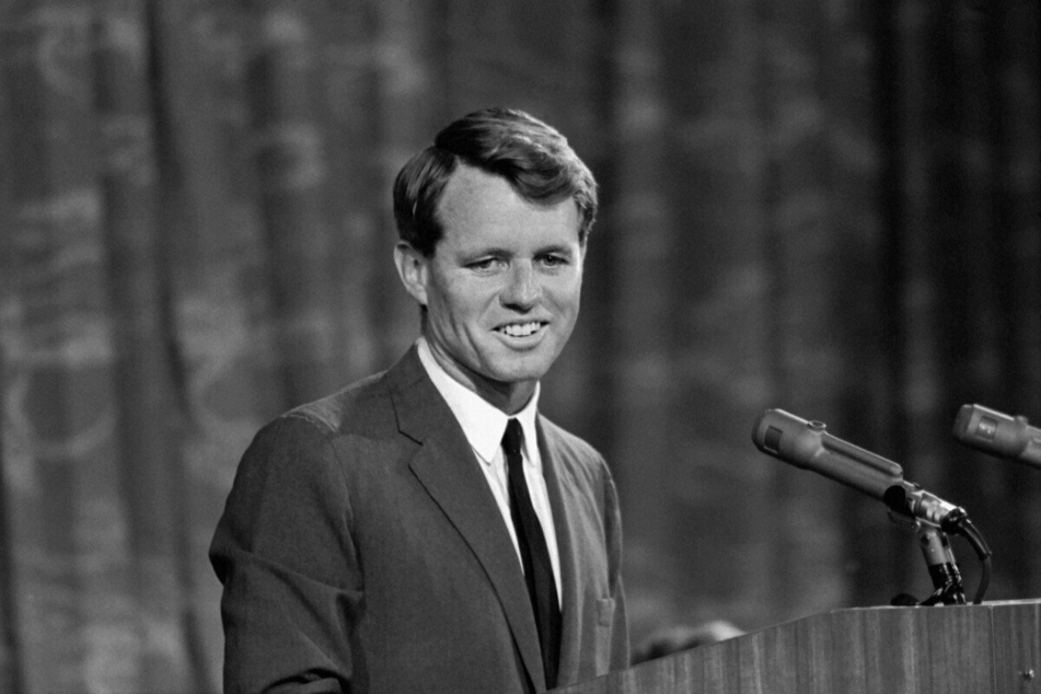 Robert F. Kennedy (†42) was shot and killed in Los Angeles on June 5, 1968, shortly after winning California's Democratic presidential primary (archive image).