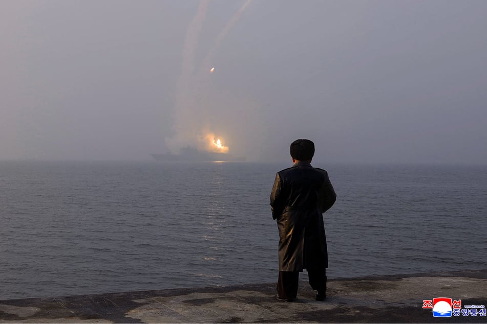 North Korea hailed "satisfactory progress" in arming its navy with nuclear weapons.