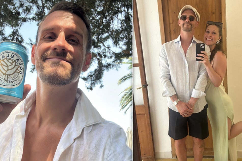 Prost! Simon (33) und Judith Zoller feierten Traumhochzeit auf Mallorca.