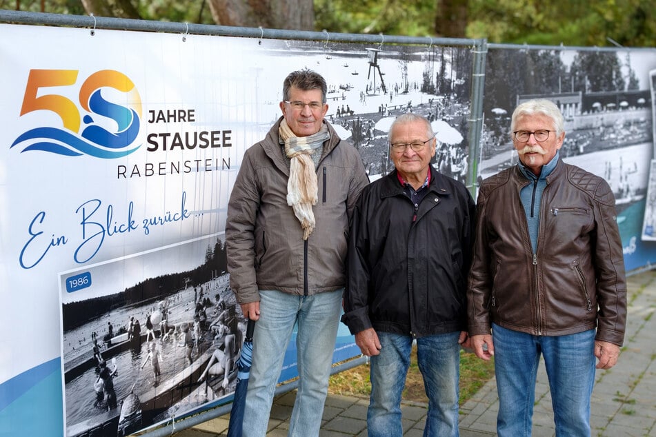 Die Männer der ersten Stunde (v.l): Lutz Müller (72), Bernd Buschmann (82) und Hans-Jörg Herklotz (83).