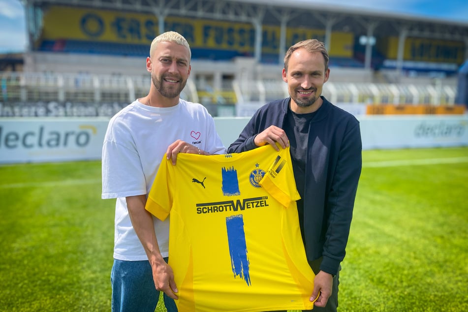 David Grözinger (26, l.) wechselt vom BFC Dynamo zu Lok Leipzig.