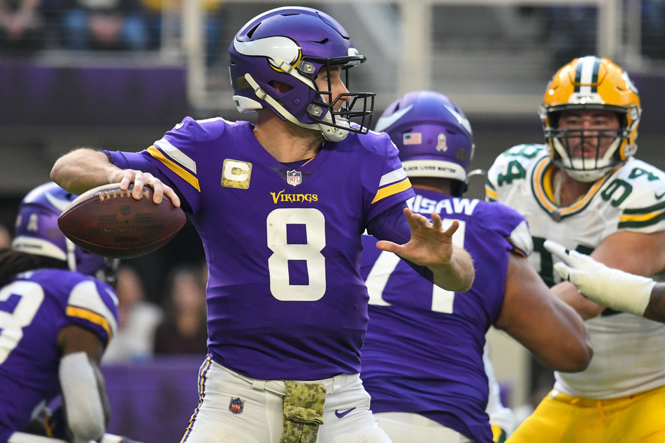 Vikings Quarterback Kirk Cousins threw for three touchdowns against the Packers on Sunday.
