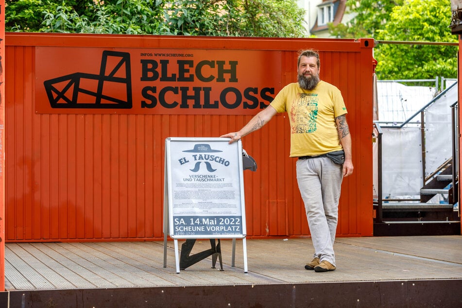 Der Tauschmarkt in der Dresdner Neustadt konnte bereits 2022 überzeugen und wird deshalb auch heute fortgesetzt. (Archivbild)