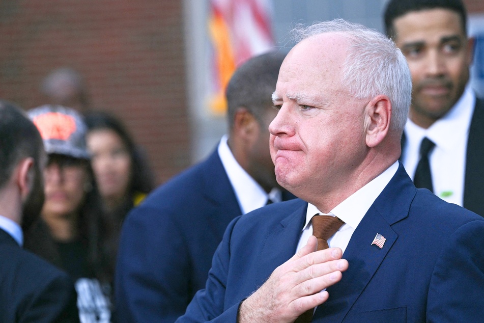 Tim Walz vows to keep fighting in first public address after losing to Trump