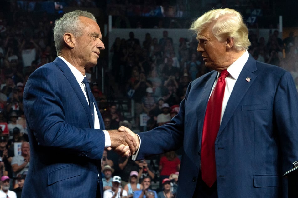 Robert F. Kennedy Jr.'s (l.) decision to drop out and get behind Trump was immediately met with backlash from his supporters and members of his family.