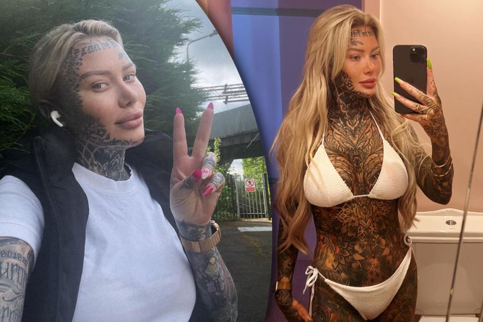 Most tattooed woman in Britain makes radical career change: "I hated myself"