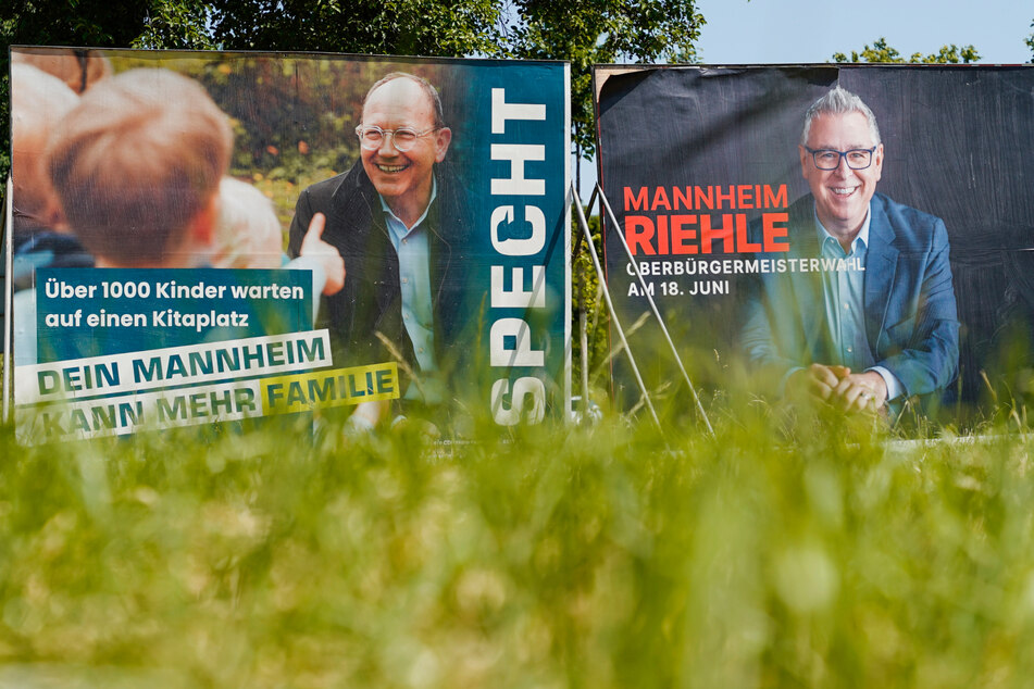 Christian Specht (CDU, 56) und Thorsten Riehle (SPD, 53) haben Chancen auf den Oberbürgermeister-Posten.