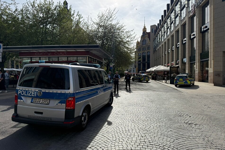 Der Bereich am Markt wurde abgesperrt.