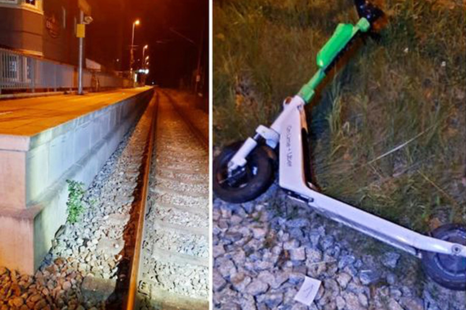 Schreckmoment in Dunkelheit: S-Bahn kollidiert mit Elektroroller