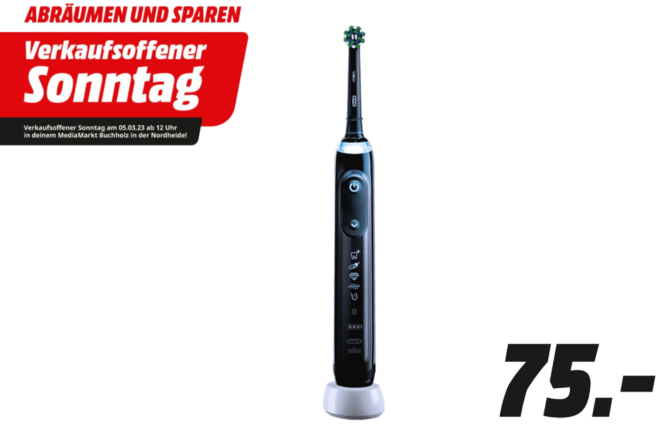 Oral-B-E-Zahnbürste für 75 statt 179,99 Euro.