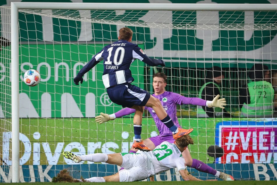 Der auffällige Michaël Cuisance bereitete beide Hertha-Treffer vor.