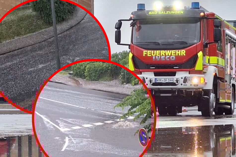Unwetter sorgt für Chaos auf Thüringens Straßen und Autobahnen