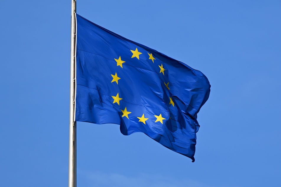 Die Flagge der EU.