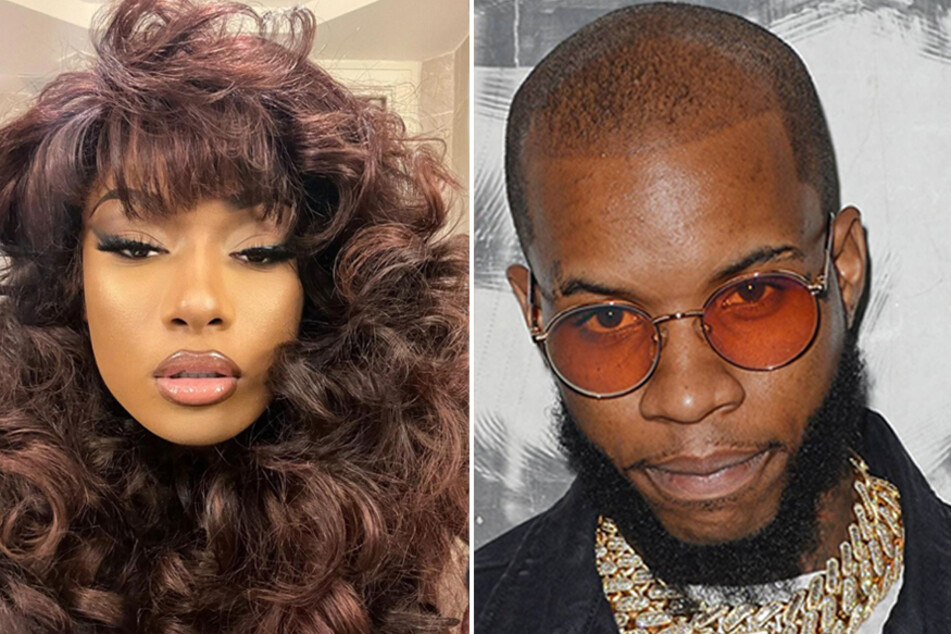Tory Lanez (r) was found guilty on all three counts related to a shooting involving Megan Thee Stallion in 2020.