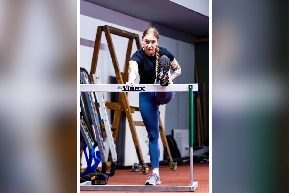 In der Weihnachtspause liegt Susanne Kreher (25) nicht nur faul auf dem Sofa, sie arbeitet auch an ihrer Athletik.