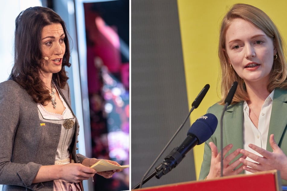 Nicole Bauer (34, l.) und Ria Schröder (29) sind jeweils Mitglied des Deutschen Bundestages.