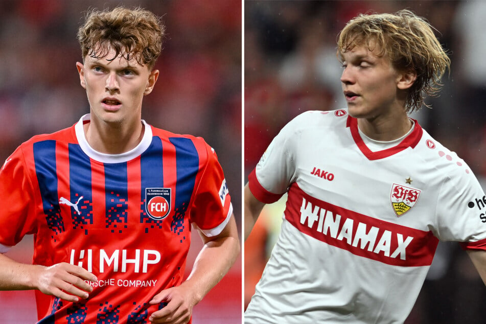 Die Bayern-Talente Paul Wanner (18, l.) und Frans Krätzig (21) sollen im Sommer beim HSV auf dem Zettel gestanden haben. Letztlich gingen sie nach Heidenheim und Stuttgart.