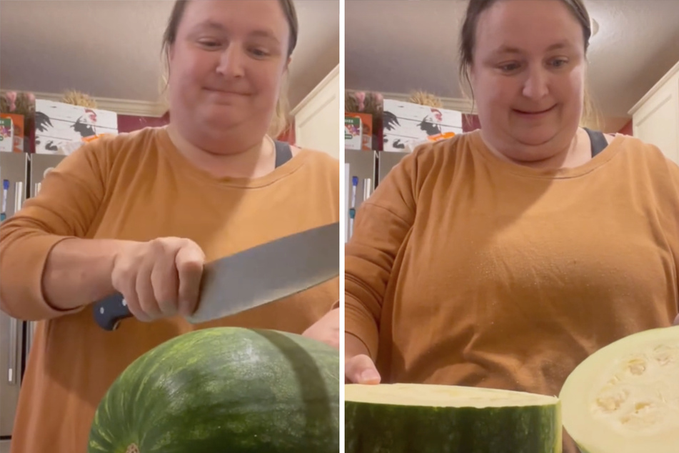 Mehrere Sekunden starrte Katie Zornes die "Melone" vor sich an.