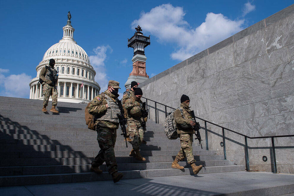 The National Guard has maintained a presence in Washington DC since the January 6 Capitol attack.