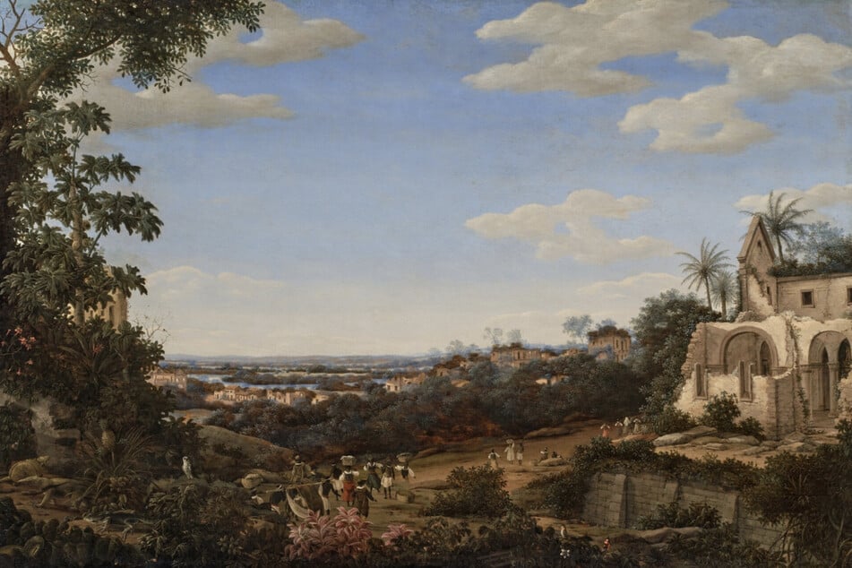 Das Gemälde "Blick auf Olinda, Brasilien, mit den Ruinen der Jesuitenkirche" von Frans Post (†67) wurde für über sechs Millionen Euro versteigert.