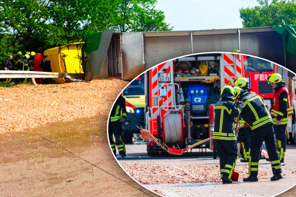 Unfall A14: Ekelhafter Gestank auf A14: Schlachtabfall-Lkw sorgt für Vollsperrung