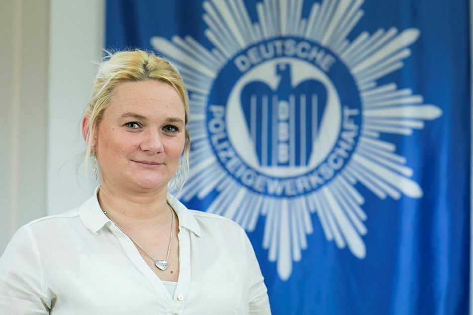 Ist gegen eine Impfpflicht bei der Polizei: Cathleen Martin, Sachsen-Chefin der DPolG.