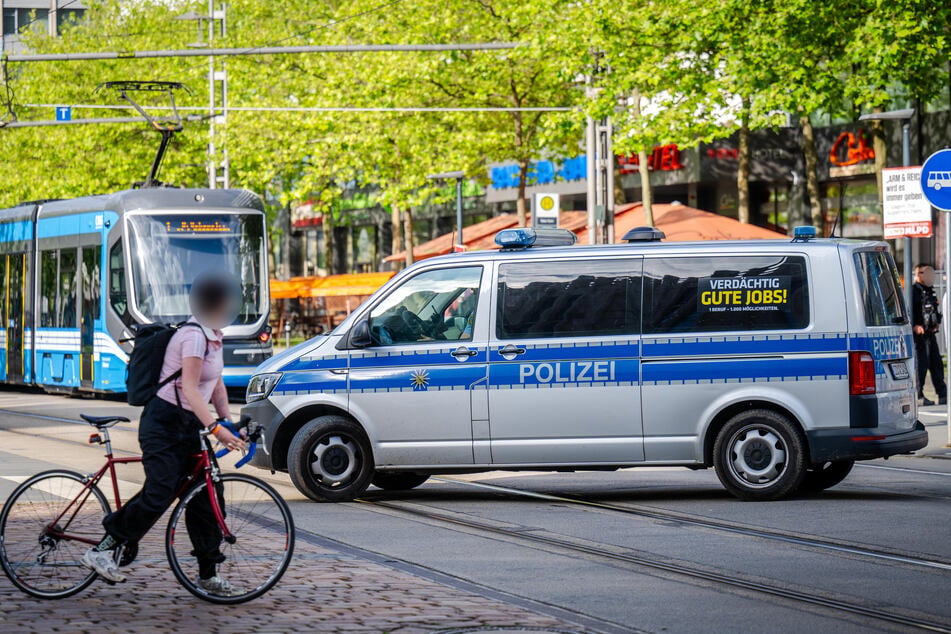 Die Polizei führte am Mittwoch eine Drogen-Razzia in Chemnitz durch.