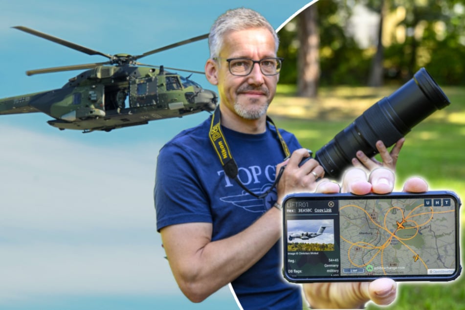 Natürlich nur mit Kamera und App: Mann aus Sachsen macht "Jagd" auf Militärflugzeuge