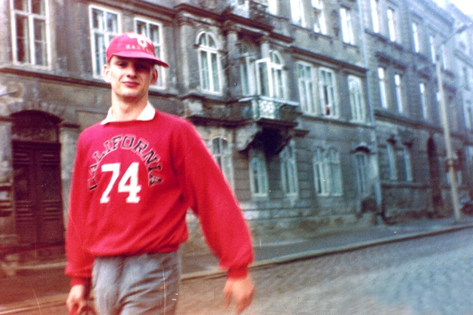 Rückblick ins Jahr 1986: Hahny auf dem Weg zu einer Breakdance-Show.
