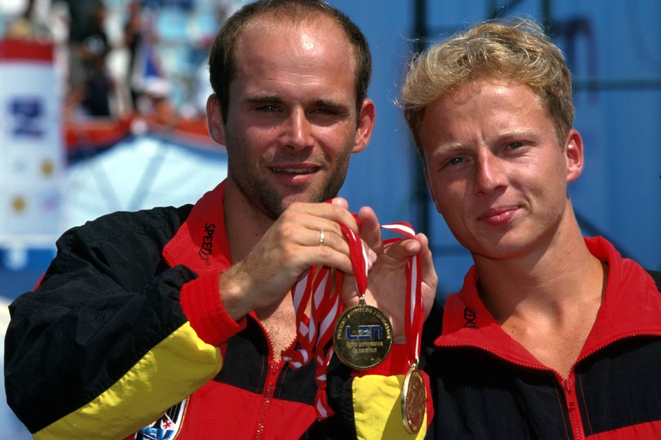 Ein Bild von der EM 1999: Jan Hempel (50, l.) und Heiko Meyer (45, r.).