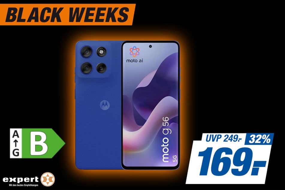 Motorola Moto G56
für 169 statt 249 Euro.