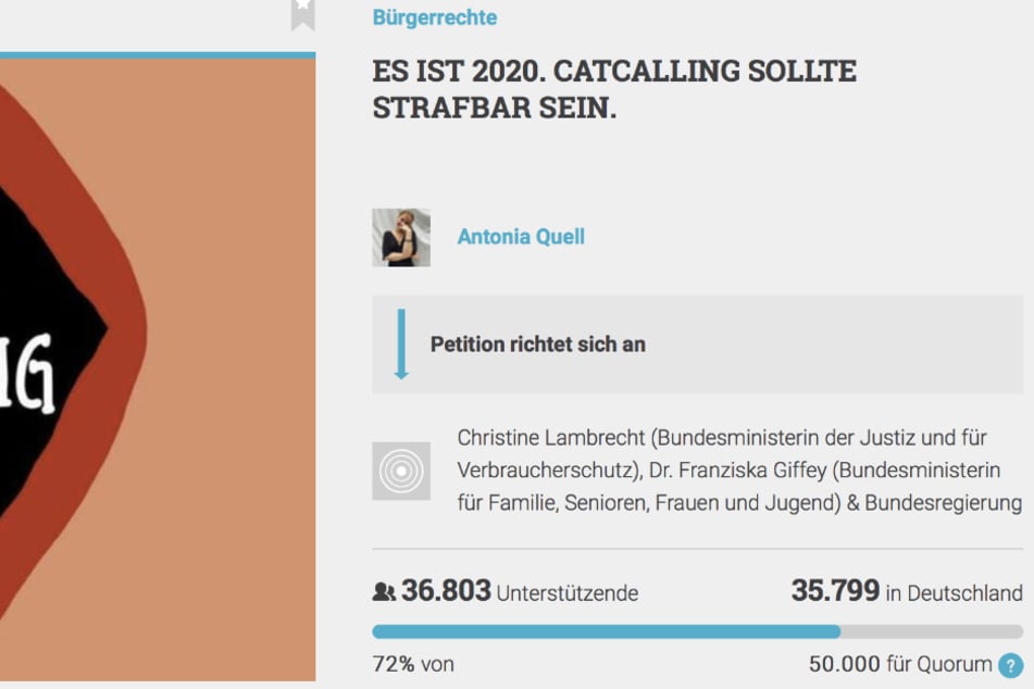 Aktuell haben 36.803 Unterstützer die Petition unterschrieben (Stand 10. September).