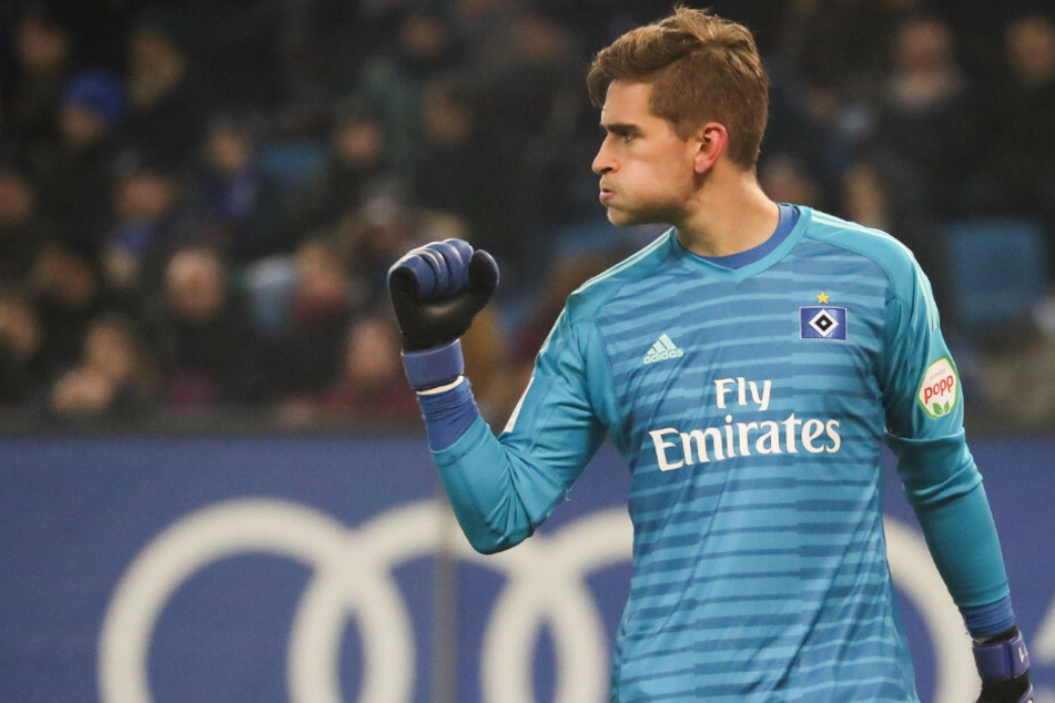 Hamburgs Torwart Julian Pollersbeck steht vor einem Wechsel zum 1. FC Union Berlin.