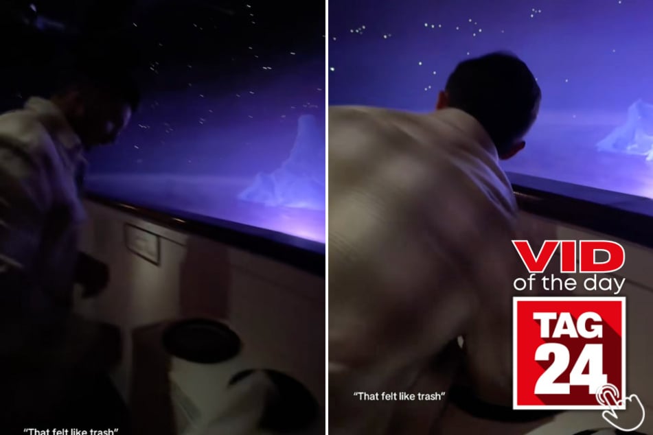 This man thought he was testing the 28-degree Titanic water – but it turned out to be something else entirely.