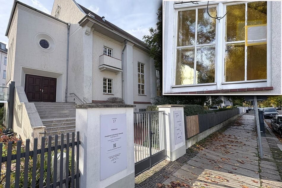 In der Zeit von Samstag auf Sonntag traf es diese Kirche in der Jacobstraße.