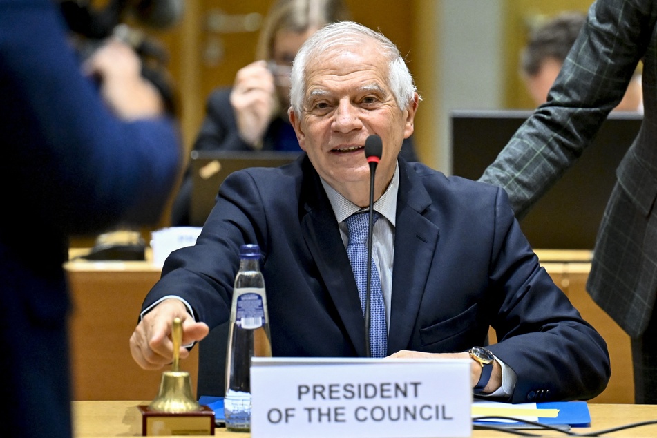 European Union High Representative for Foreign Affairs and Security Policy Josep Borrell attends a Foreign Affairs Council (FAC) meeting at the EU headquarters in Brussels, on Monday.