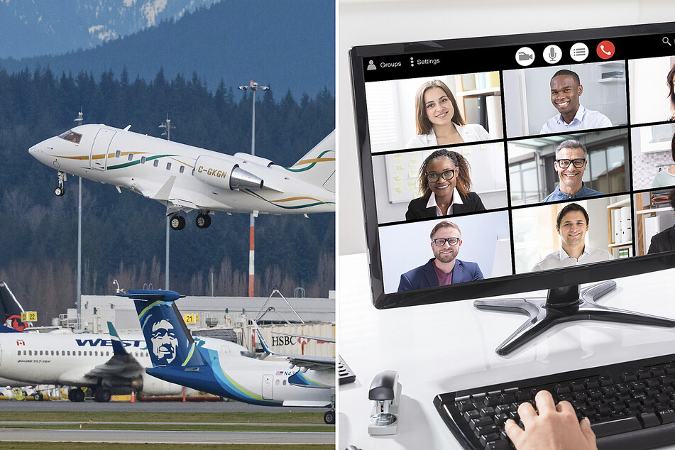 Conferences could ditch the business jet and stay virtual, for the good of the land.