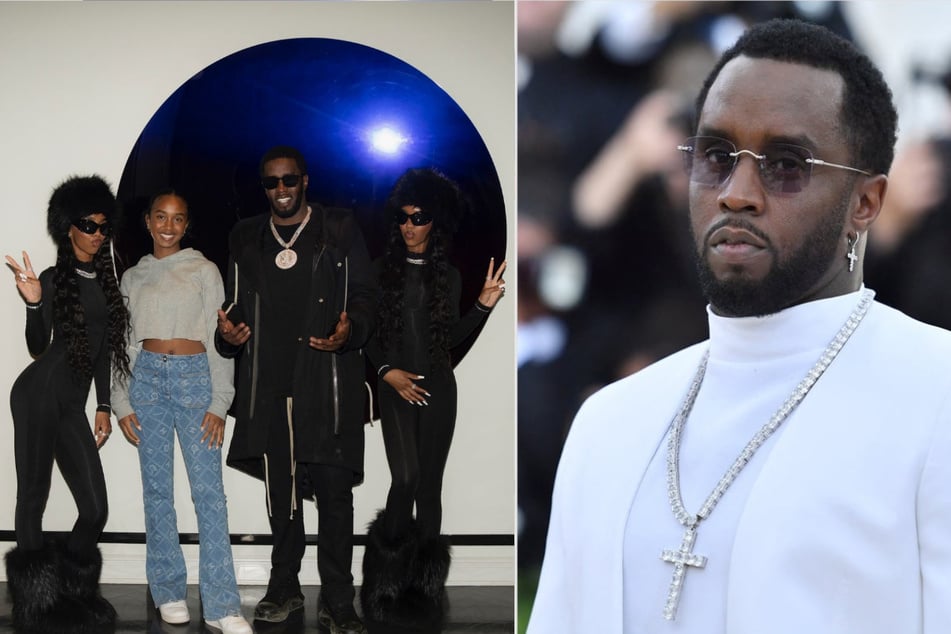 Diddy hits golf course with daughters after raids over sex trafficking allegations