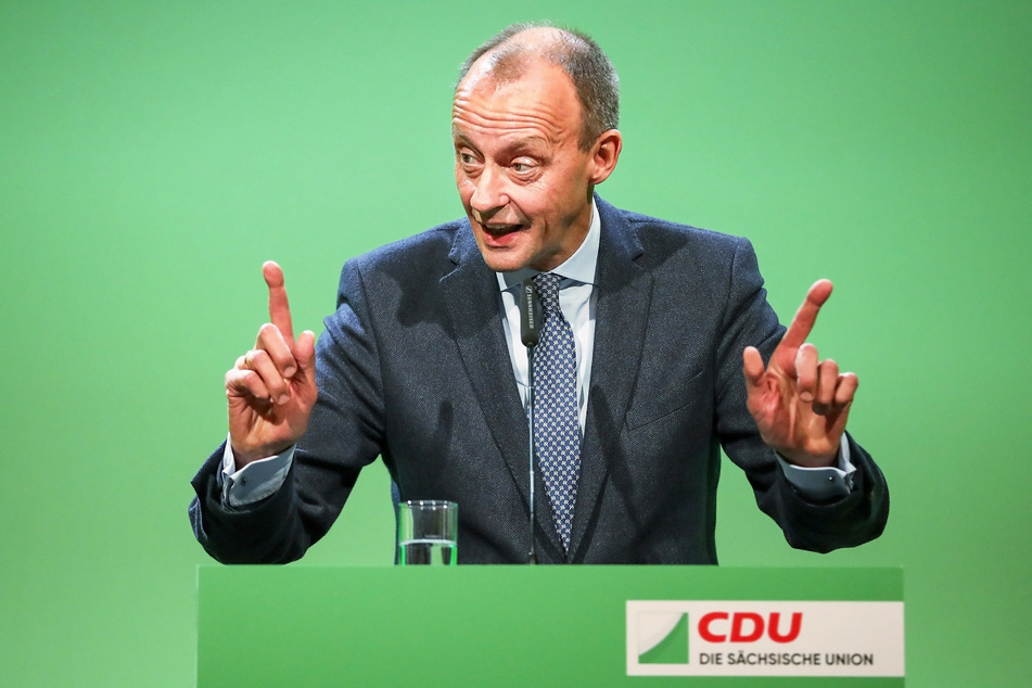 Auch Wirtschaftsrats-Vize Friedrich Merz (64, CDU) besucht Chemnitz.