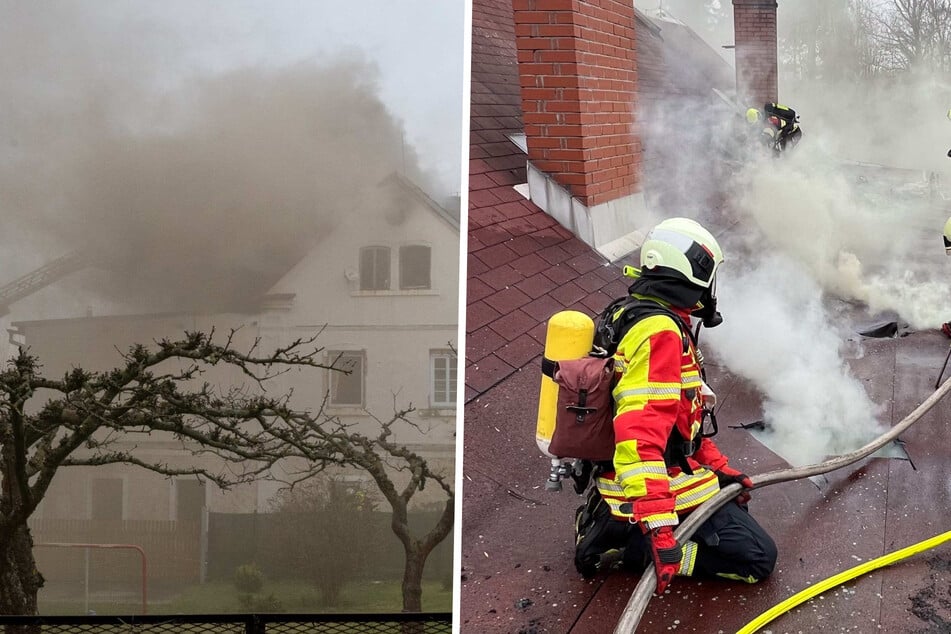 Großbrand an Grenze: Kameraden aus Sachsen eilen zu Hilfe
