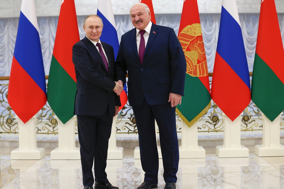 Putin (70, l.) und Lukaschenko.