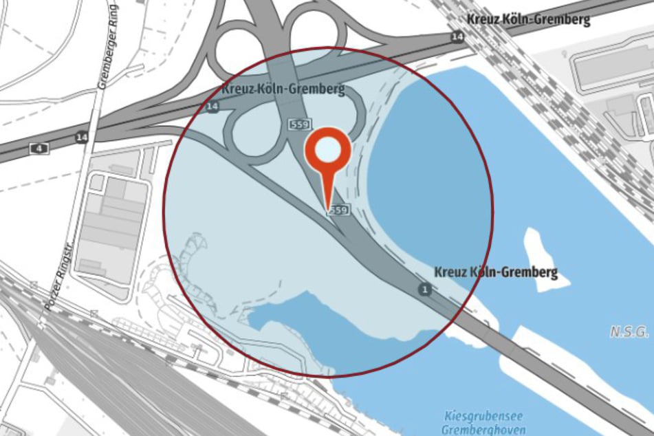 Der Kampfmittelbeseitigungsdienst der Bezirksregierung Düsseldorf (KBD) hat den Gefahrenbereich mit einem Radius von 300 Metern festgesetzt.