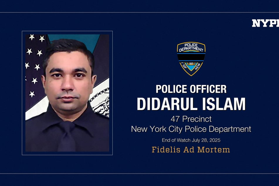 NYPD officer Didarul Islam, a 36-year-old from Bangladesh, was killed in the attack.