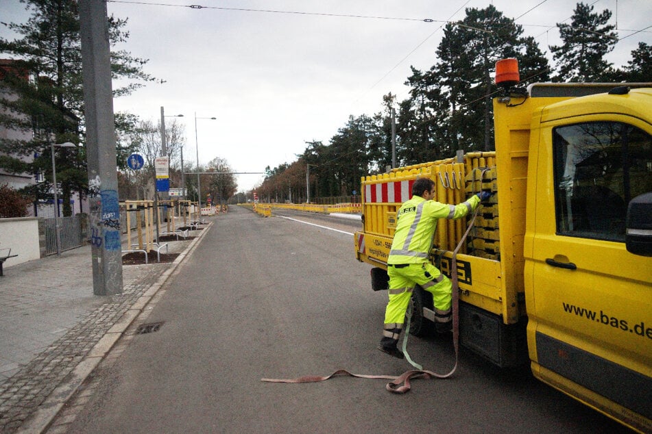 Einige der Absperrungen wurden bereits entfernt.