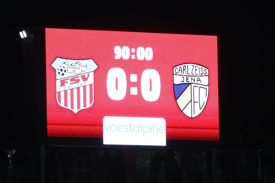 Torlose Partie: Am Ende stand es zwischen dem FSV Zwickau und Jena 0:0.