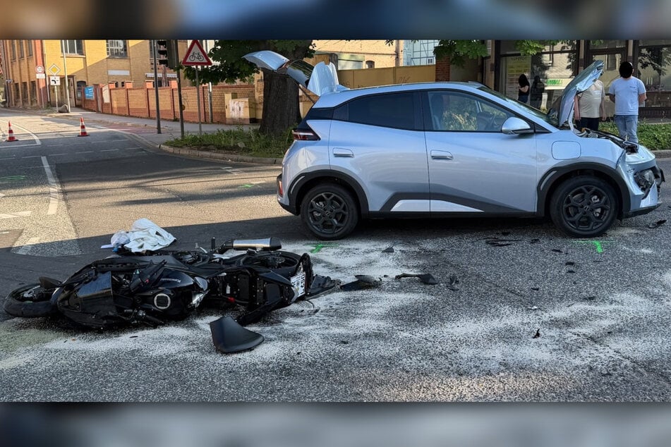 In Blankenburg wurde am Freitag ein Motorradfahrer schwer verletzt.